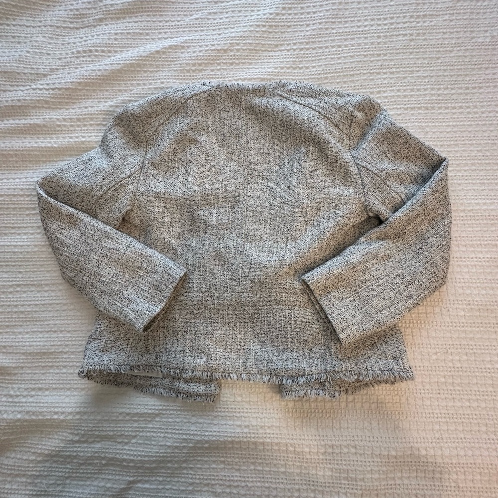 LOFT Black, White, Gray Tweed Blazer - Picture 4 of 4